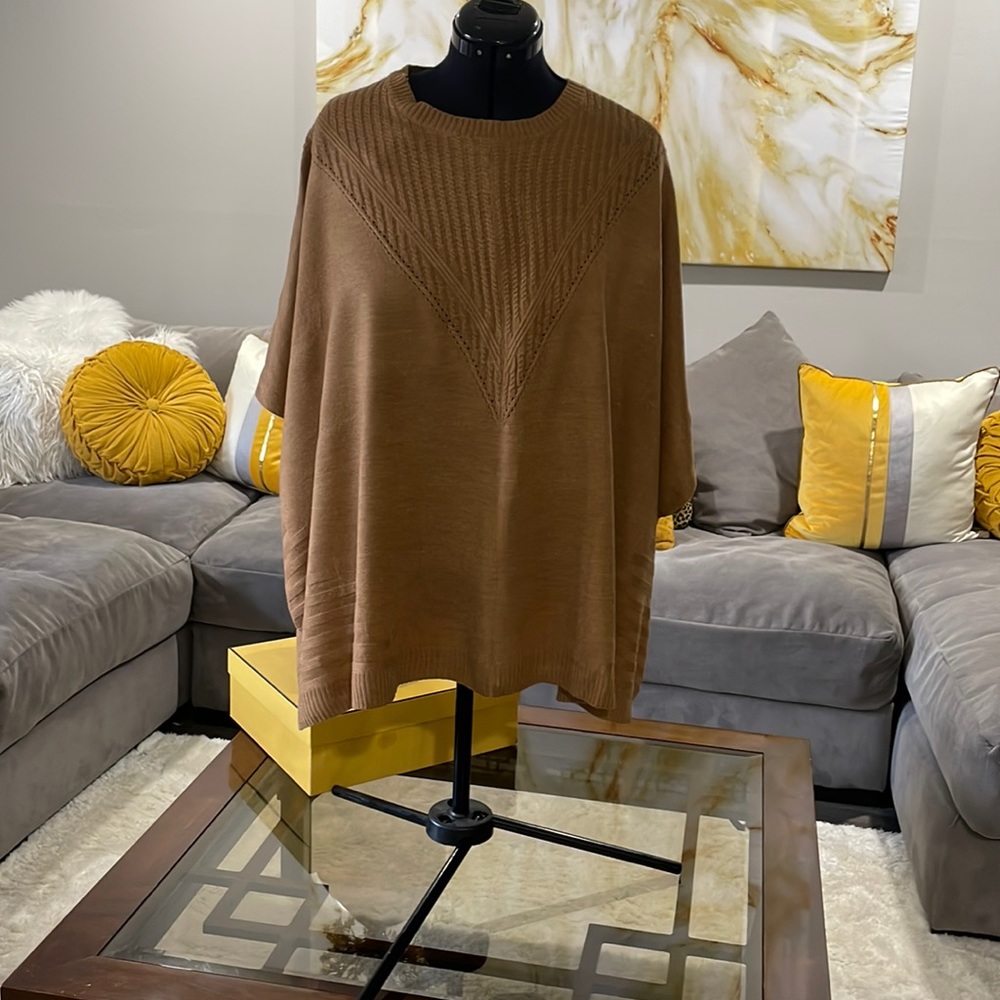Carmel color poncho XL